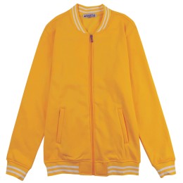 Customized Yellow Long Sleeve Baseball Jacket Design 330G Fleece Sports Baseball Jacket Baseball Jacket Manufacturer SKBJ012 Customized Yellow Long Sleeve Baseball Jacket Design 330G Fleece Sports Baseball Jacket Baseball Jacket Manufacturer SKBJ012